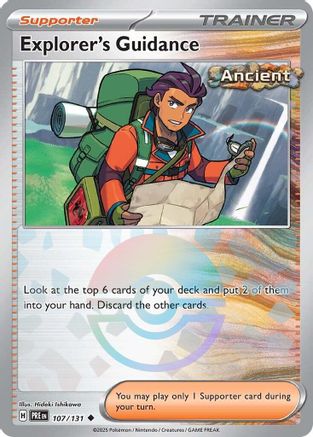 Explorer's Guidance (Poke Ball Pattern) - 107/131 - Holofoil SV Prismatic Evolutions - Uncommon