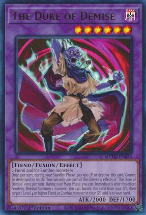 The Duke of Demise (MZTM-EN033) - Maze of the Master 1st Edition