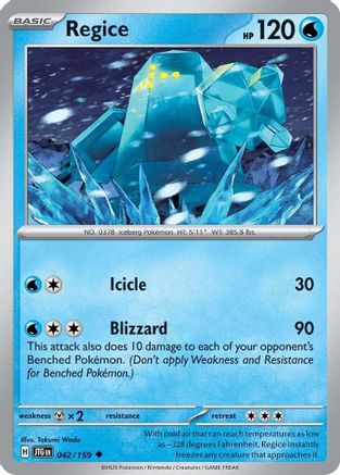 Regice - 042/159 SV09 Journey Together - Uncommon