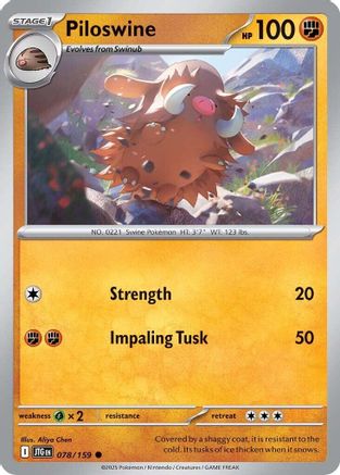 Piloswine - 078/159 SV09 Journey Together - Common