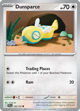 Dunsparce - 120/159 - Reverse Holofoil SV09 Journey Together - Common