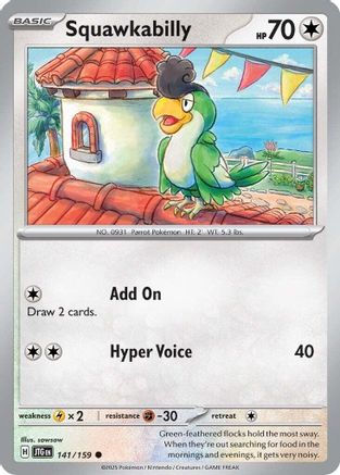 Squawkabilly - 141/159 SV09 Journey Together - Common