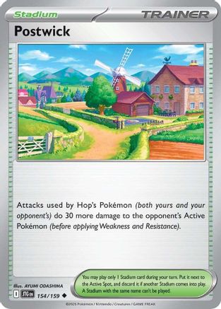 Postwick - 154/159 - Reverse Holofoil SV09 Journey Together - Uncommon