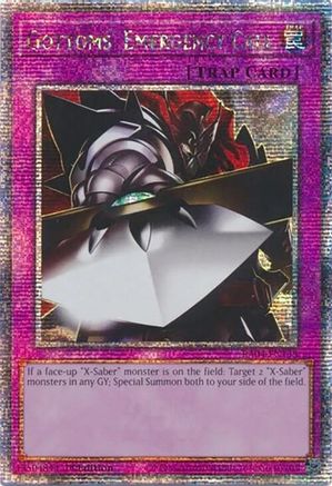 Gottoms' Emergency Call (Quarter Century Secret Rare) (RA04-EN138) - Quarter Century Stampede 1st Edition