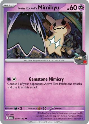 Team Rocket's Mimikyu - 087/182 SV10 Destined Rivals - Uncommon