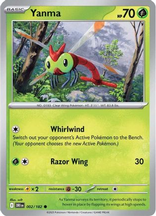 Yanma - 002/182 SV10 Destined Rivals - Common
