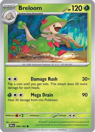 Breloom - 006/182 SV10 Destined Rivals - Common