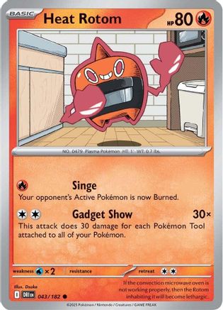 Heat Rotom - 043/182 SV10 Destined Rivals - Common