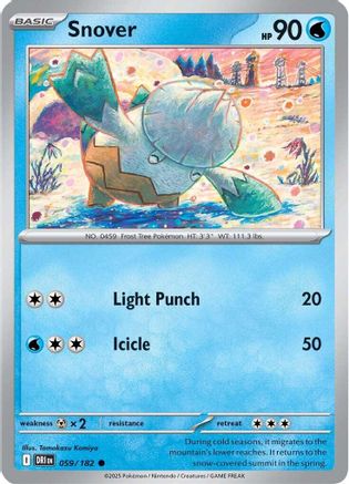 Snover - 059/182 - Reverse Holofoil SV10 Destined Rivals - Common