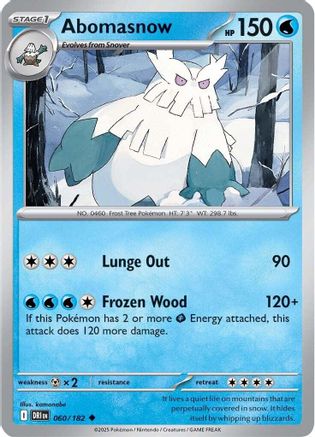 Abomasnow - 060/182 SV10 Destined Rivals - Uncommon