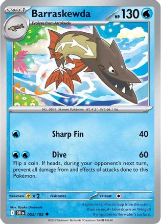 Barraskewda - 063/182 SV10 Destined Rivals - Uncommon