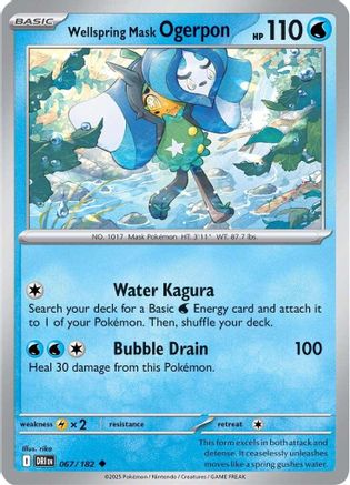 Wellspring Mask Ogerpon - 067/182 SV10 Destined Rivals - Uncommon