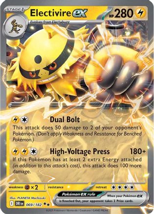 Electivire ex - 069/182 - Holofoil SV10 Destined Rivals - Double Rare