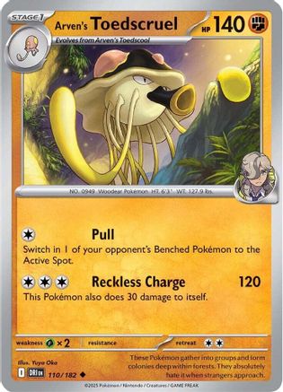 Arven's Toedscruel - 110/182 SV10 Destined Rivals - Uncommon