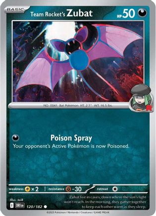 Team Rocket's Zubat - 120/182 SV10 Destined Rivals - Common