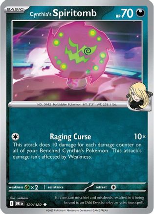 Cynthia's Spiritomb - 129/182 SV10 Destined Rivals - Uncommon