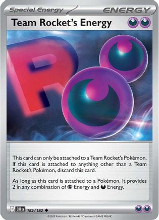 Team Rocket's Energy - 182/182 SV10 Destined Rivals - Uncommon