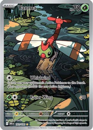 Yanma - 183/182 - Holofoil SV10 Destined Rivals - Illustration Rare