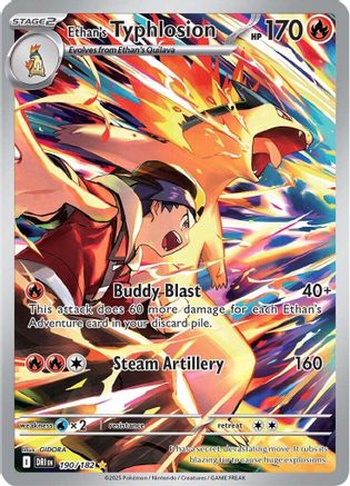 Ethan's Typhlosion - 190/182 - Holofoil SV10 Destined Rivals - Illustration Rare