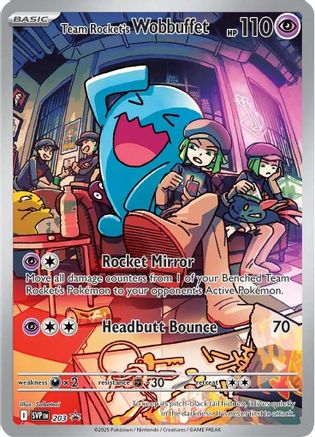 Team Rocket's Wobbuffet - 203 - Holofoil SV Scarlet & Violet Promo Cards - Promo