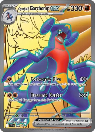 Cynthia's Garchomp ex - 204 - Holofoil SV Scarlet & Violet Promo Cards - Promo