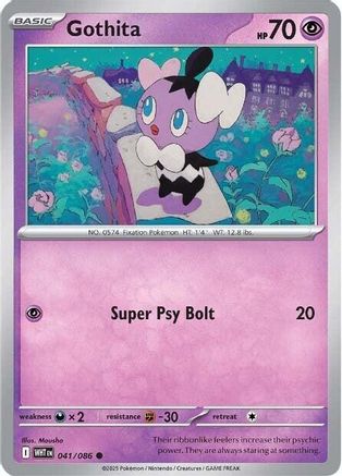 Gothita - 041/086 - Reverse Holofoil SV White Flare - Common