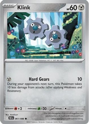 Klink - 061/086 - Reverse Holofoil SV Black Bolt - Common