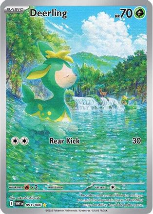 Deerling - 091/086 - Holofoil SV White Flare - Illustration Rare
