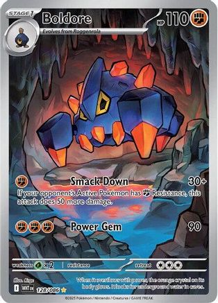 Boldore - 128/086 - Holofoil SV White Flare - Illustration Rare