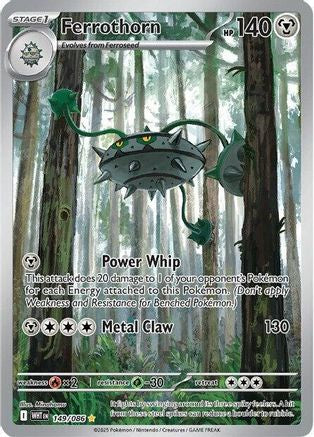 Ferrothorn - 149/086 - Holofoil SV White Flare - Illustration Rare