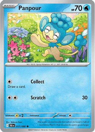 Panpour - 017/086 - Reverse Holofoil SV Black Bolt - Common