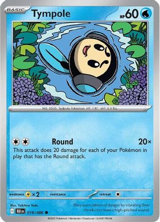 Tympole - 019/086 - Reverse Holofoil SV Black Bolt - Common