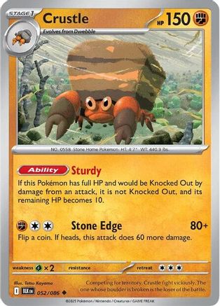 Crustle - 052/086 SV Black Bolt - Uncommon