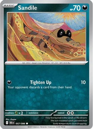 Sandile - 057/086 - Reverse Holofoil SV Black Bolt - Common
