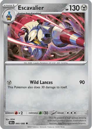 Escavalier - 060/086 SV Black Bolt - Uncommon