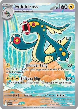 Eelektross - 115/086 - Holofoil SV Black Bolt - Illustration Rare