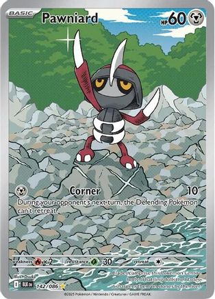 Pawniard - 142/086 - Holofoil SV Black Bolt - Illustration Rare