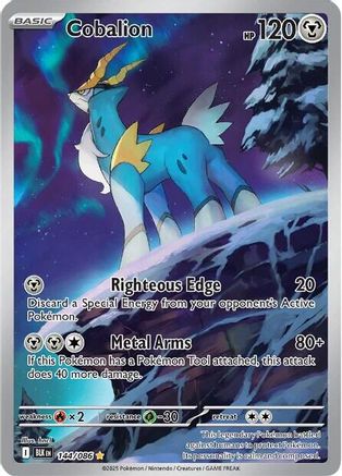 Cobalion - 144/086 - Holofoil SV Black Bolt - Illustration Rare