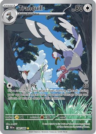 Tranquill - 149/086 - Holofoil SV Black Bolt - Illustration Rare