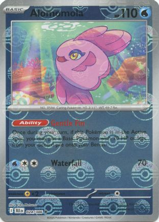 Alomomola (Poke Ball Pattern) - 024/086 - Holofoil SV Black Bolt - Uncommon