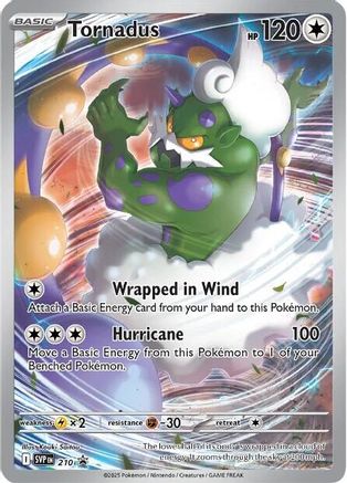 Tornadus - 210 - 210 - Holofoil SV Scarlet & Violet Promo Cards - Promo