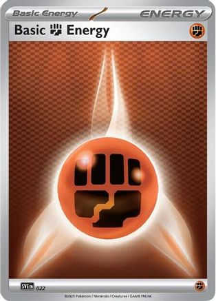 Basic Fighting Energy - 022 - 022 SVE Scarlet & Violet Energies - Common