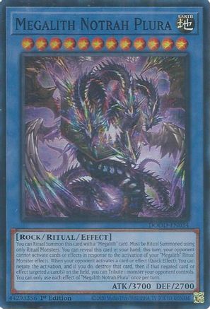 Megalith Notrah Plura (DOOD-EN034) - Doom of Dimensions 1st Edition