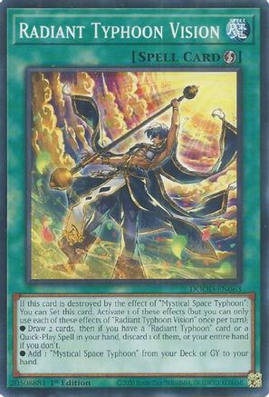 Radiant Typhoon Vision (DOOD-EN063) - Doom of Dimensions 1st Edition