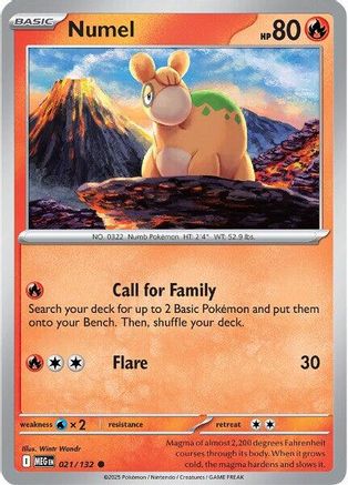 Numel - 021/132 ME01 Mega Evolution - Common