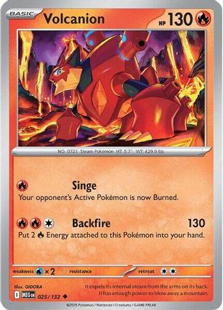 Volcanion - 025/132 ME01 Mega Evolution - Uncommon