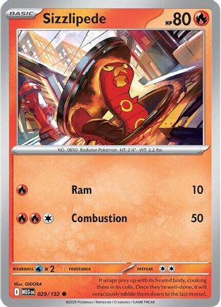 Sizzlipede - 029/132 ME01 Mega Evolution - Common