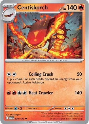 Centiskorch - 030/132 ME01 Mega Evolution - Uncommon