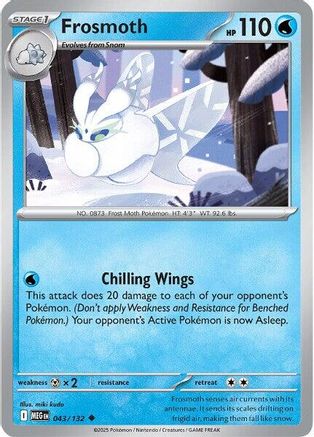 Frosmoth - 043/132 ME01 Mega Evolution - Uncommon