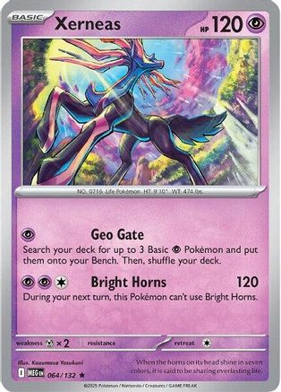 Xerneas - 064/132 - Holofoil ME01 Mega Evolution - Rare